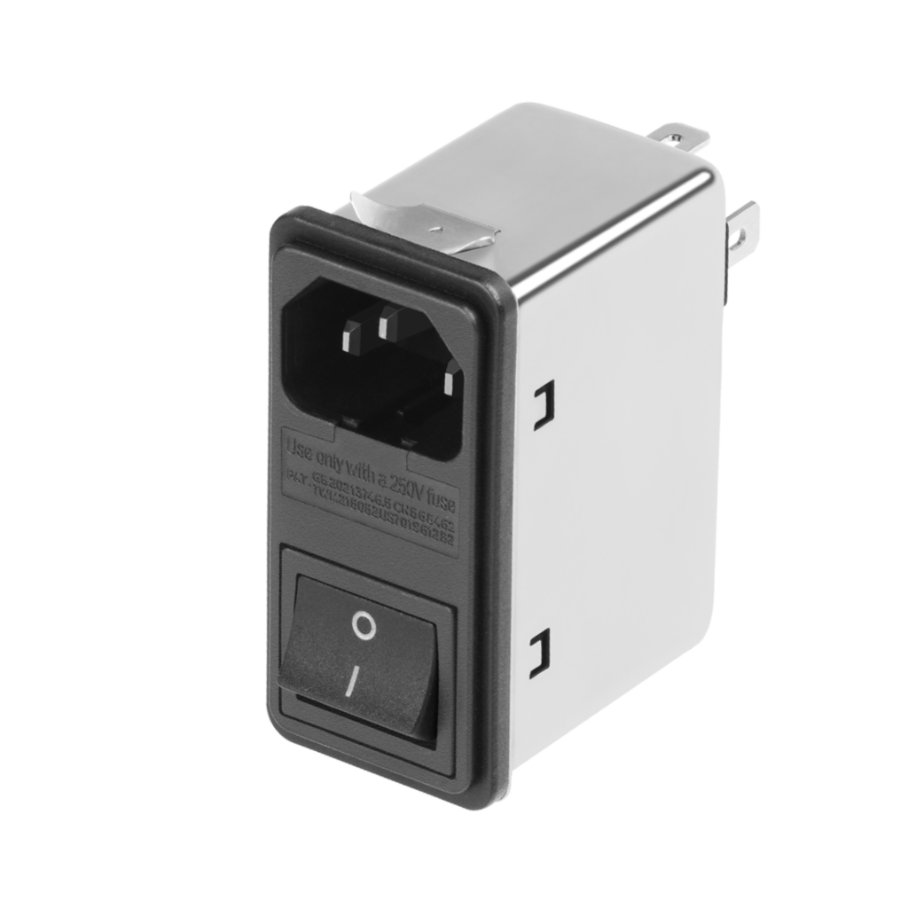 SS6シリーズ_C14（ヒューズホルダー&スイッチ付き・スナップインタイプ）